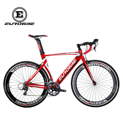 

EUROBIKE 54CM Дорожные велосипеды 54CM Алюминиевый велосипед 16 Speed ​​700C Inches Wheel Road Bike