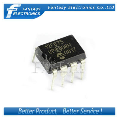 

100PCS PIC12F675-I/P DIP8 PIC12F675-I DIP PIC12F675 12F675 new and original IC free shipping