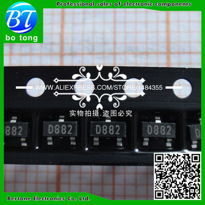 

Free Shipping 50PCS 2SD882 D882 NPN SOT-23 NPN Transistor