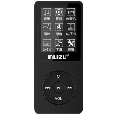 

RUIZU X02 8G Black without headphones Lossless music player mp3mp4 Walkman English learning