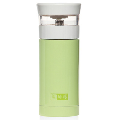 

Green beads lvzhu 300ml double vacuum insulation tea cups edible grade 304 stainless steel leakproof control tea concentration filter tea cup K1583 fruit green