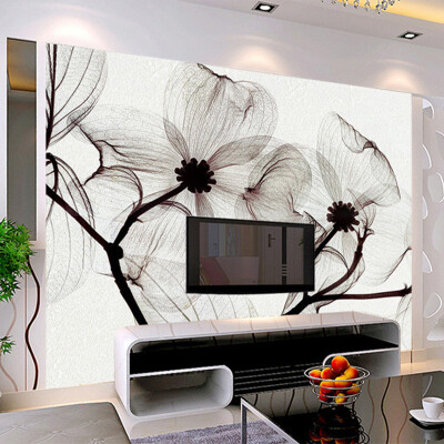 

Modern Abstract Art Flower 3D Mural Wallpaper Living Room Hotel Interior Simple Home Decor Wall Painting 3D Non-Woven Wallpaper