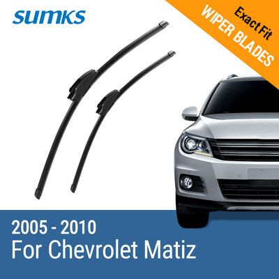 

SUMKS Wiper Blades for Chevrolet Matiz 22"&13" Fit Hook Arms 2005 2006 2007 2008 2009 2010