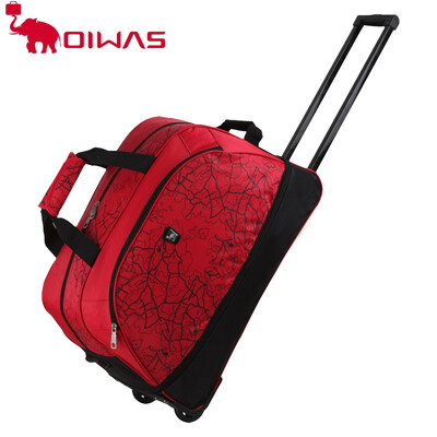 

OIWAS Duffle Bag Подвижная багажная сумка Женская и мужская дорожная сумка Тележка водонепроницаемая Высокое качество большой емко
