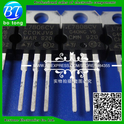 

10PCS L7808CV L7808 7808 Voltage Regulator 80V 15A TO-220