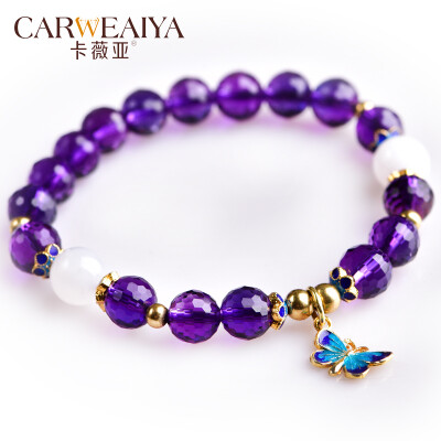 

Браслет Carweaiya amethyst с эмалевым или бабочным дизайном дизайн браслет в китайском стиле