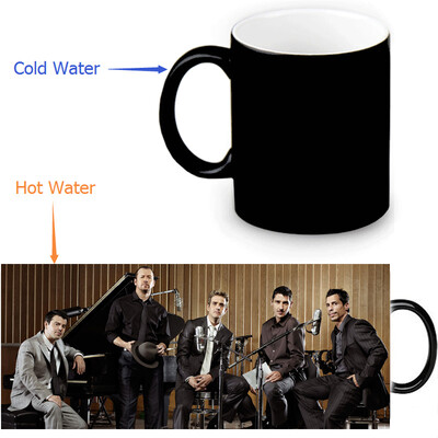 

New Kids On The Block 350ml12oz Heat Reveal Mug Color Change Coffee Cup Sensitive Morphing Mugs Magic Mug Milk Tea Cups