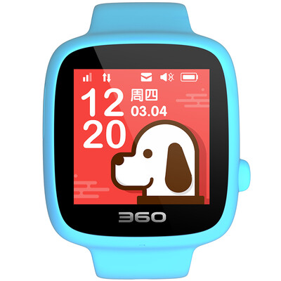 

360 children&39s phone watch security positioning full-color touch screen children&39s mobile phone ring 360 children&39s watch SE 3 generation W608B smart phone watch sky blue