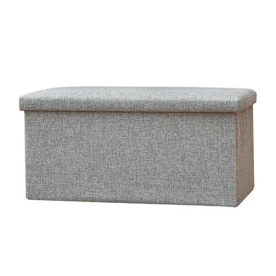 

Tinghao tinghao large imitation cotton linen folding storage stool storage box shoe bench