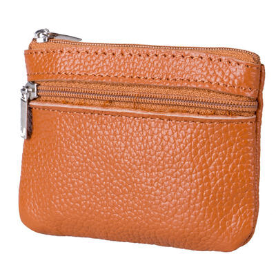 

Women Genuine Real Leather Small Coin Card Key Ring Wallet Pouch Mini Purse