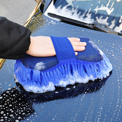 

Yueka car wash mop cloth chenille mop head mop replacement blue car supplies