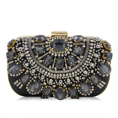 

Milisente Women Clutch Party Beaded Bag Female Clutch Ladies Wedding Purses Evening Bags