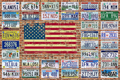 

Custom 3d mural Retro Vintage plate large mural bar restaurant theme leisure bar background wallpaper
