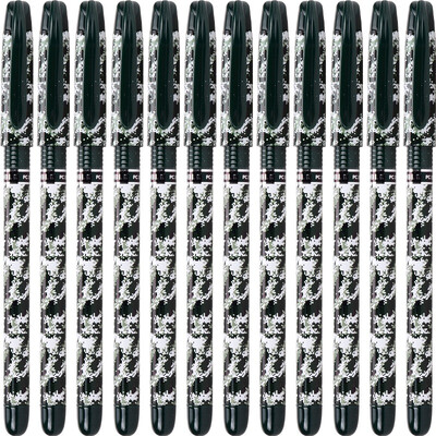 

BAOKE PC2578 camouflage thin rod neutral pen 05mm black 12 pcs box