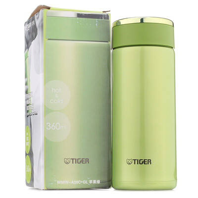 

Tiger Tiger insulation Cup 360ml stainless steel vacuum ultra-light straight office tea tea MMW-A36C-GL
