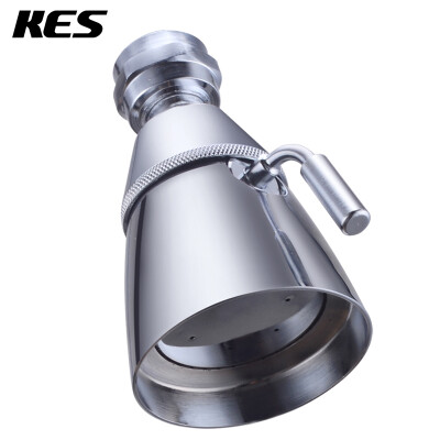 

KES J130 Brass 2-Inch diameter spray face Fixed Mount Wall Shower Head, Chrome