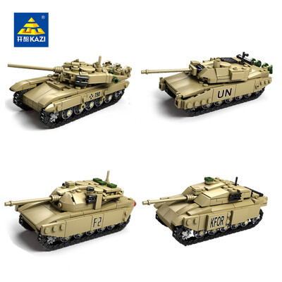 

KAZI Military Model Block Tank ABS Building Block DIY Army Toys Kids Gift 4 Style Совместимость с Lego Brick-84042