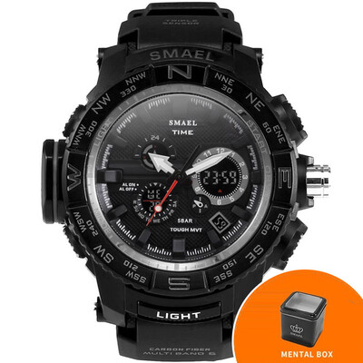 

Orange Sport Watch SMAEL Brand Watches LED Digital Wristwach Multi-functional Men Clock Led Stopwatch 1531 S Shock Sport Watch