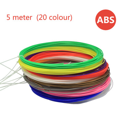 

ABS consumable filament 3D printer consumptive material 5 meter ABS material (20 colour