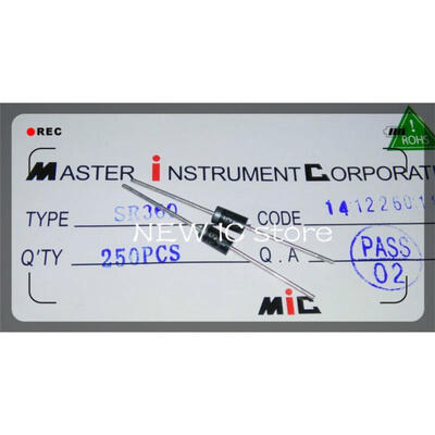

50pcs/lot Free shipping SR360 DO-41 3A / 60V MBR360 Schottky diode 20 100%New original