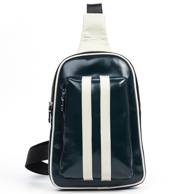 

DANJUE Genuine Leather Men chest bag Pack Waterproof Chest pack bags male Casual small back pack Messenger Shoulder Bag daypack