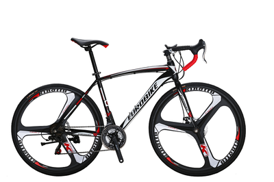 

EUROBIKE 700C Road BIKE SHimano 21 Speed Racing Bicycle Disc Brakes 21 Gears 49cm