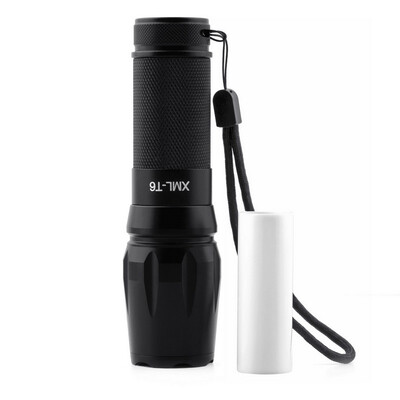 

2200LM XM- T6 LED Zoomable Focus 18650 Flashlight Torch Light 5 Modes New