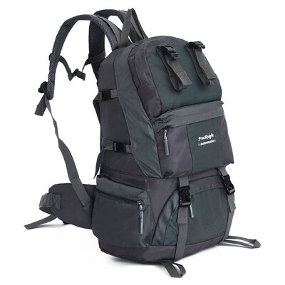 

Fashion Hot Sale 970g 50L Large Capacity Climbing Backpack Hiking Nylon Bag Camping Travel Day Pack Sports Colors FK0218
