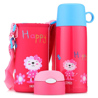 

Enchanter THERMOS Детский термос Соломенная чашка Кубок для питья Детский учебный кубок Переносный герметичный стаканчик из нержавеющей стали Кубок с двумя чашками FFG-603L PK