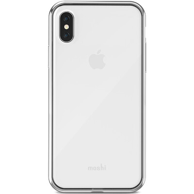 

Moshi Moss iPhone X Mobile Shell Apple X Bright Slim Защитная оболочка Яркая боковая оболочка Всеобъемлющая мягкая раковина Vitros Silver White