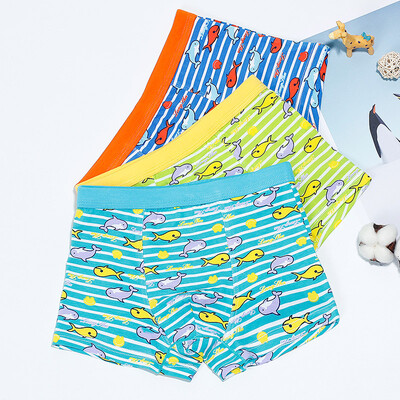 

Langsha childrens underwear boys big childrens boyshort youth students underwear mens 3 mixed color 130L