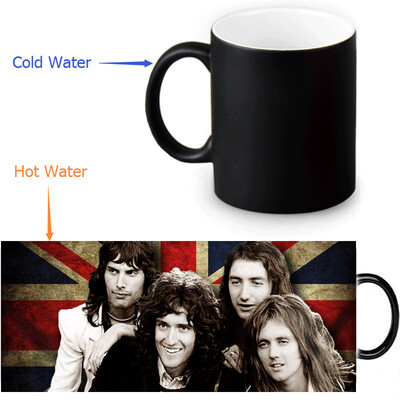 

Королева 350 мл / 12 унций Тепловыражение Кружка Изменение цвета Чашка кофе Чувствительные морфинговые кружки Волшебная чашка для чайных чашек