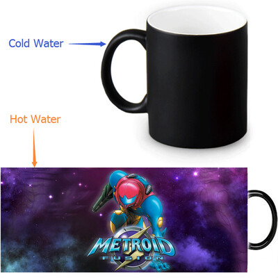 

Metroid 350ml12oz Heat Reveal Mug Color Change Coffee Cup Sensitive Morphing Mugs Magic Mug Milk Tea Cups