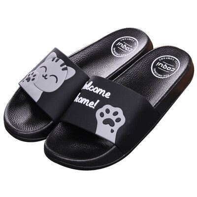 

Cool Coqui Slippers Couple Home Indoor Anti-skid Bathroom Slippers Sandals Black 44 Codes CQ6266