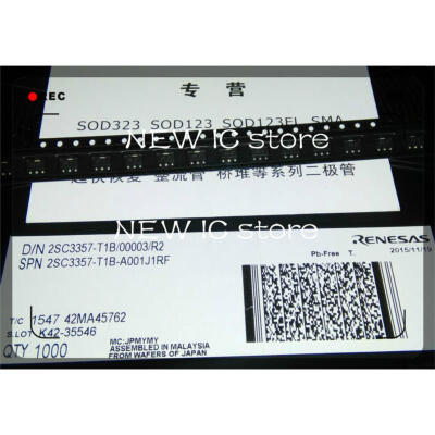 

200pcs 2SC3357 Marking RF SOT-89 6.5GHZ 2SC3357-T1 C3357 NPN Silicon RF Transistor