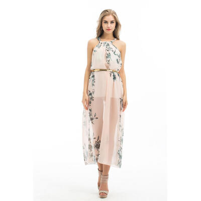 

CANIS@Sexy Women's Floral Pattern Boho Long Maxi Dress Сексуальная женщин цветочный узор Boho Длинные платья макси