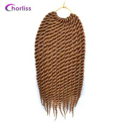 

Chorliss 12" Synthetic Ombre Color Braiding Hair Extensions Mambo Twist Crochet Braids Hair burgundy 75gpack