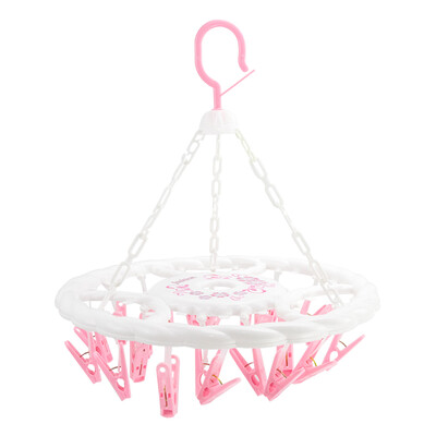 

Merlot upgraded folding steel windproof hook drying rack stainless steel socks baby underwear baby diaper hanger 20 clip