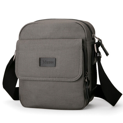 

Mu Yi Shoulder Bags Men&39s Bags Korean casual canvas bag trend messenger bag ME_1211 gray