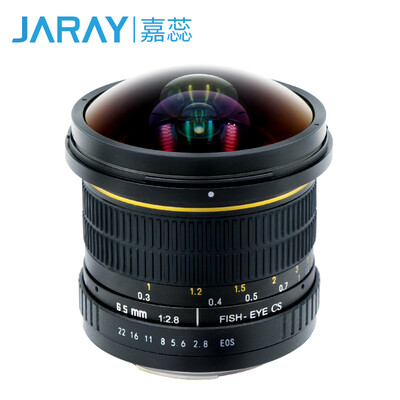 

Jia Rui JARAY 65MM F28 fish eye manual fixed focus lens Canon mount