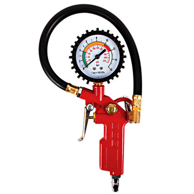 

Cool Lapp KULAIPU pointer inflatable gun tire pressure gauge tire pressure gauge can deflate tire pressure gauge tire pressure monitoring vehicle pressure gauge inflatable gun KLP-86005 red