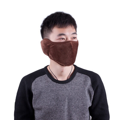 

haolebao Army green hanging ear style earmuffs adult autumn&winter riding men&women dustproof cold thick warm protective cover