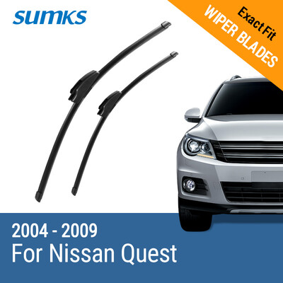 

SUMKS Wiper Blades for Nissan Quest 28"&18" Fit Hook Arms 2004 2005 2006 2007 2008 2009