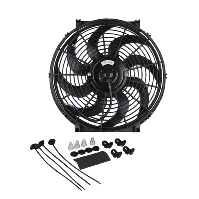 

Ryanstar Racing 12V 14 inch Universal Slim Push Pull Electric Radiator Cooling Fan With Mount Kit