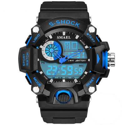 

SMAEL Watches Men Military Mens Watch Reloj Electronic Led Sport Wristwatch Digital Male Clock S Shock Sport Watch Men
