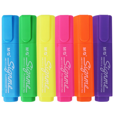 

M & G Флуоресцентная ручка с одной головкой 6 цветов Signme series 6 / box marker pen для работы и обучения