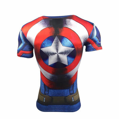 

T Shirt Captain America Shield Civil War Tee 3D Printed T-shirts Men Marvel Avengers 3 iron man Fitness Clothing Male Tops