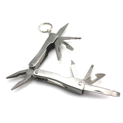 

Outdoor Survival Stainless Steel Multi Tool Plier Knives 9 In 1 Portable Compact