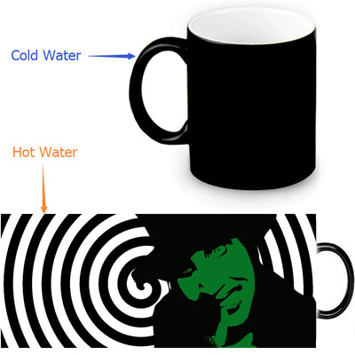 

Marilyn Manson 350ml/12oz Heat Reveal Mug Color Change Coffee Cup Sensitive Morphing Mugs Magic Mug Milk Tea Cups