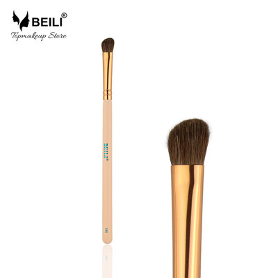 

BEILI Pink 235 Single silver ferrule Horse Hair Eye shadow Blender Smoky Makeup Tool Single Makeup Brushes